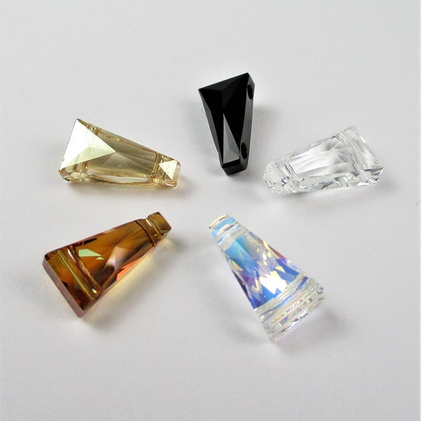 1 Piece/Pk, 5 Diff Colors & Quantities, Swarovski 5181, Keystone Crystal, 13X7mm , 5 Colors, Pendant, Crystal Bead, Charms, Jewelry Making