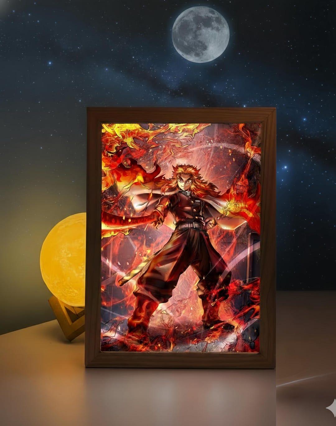 Handmade Anime LED Light Frame: Anime Lamp , Large - Etsy Australia