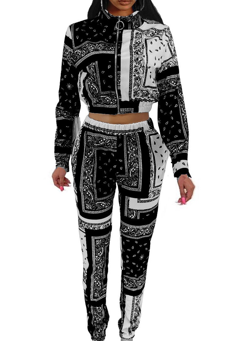 2 Peças Bandana Roupa Jogging Hip Hop Etsy