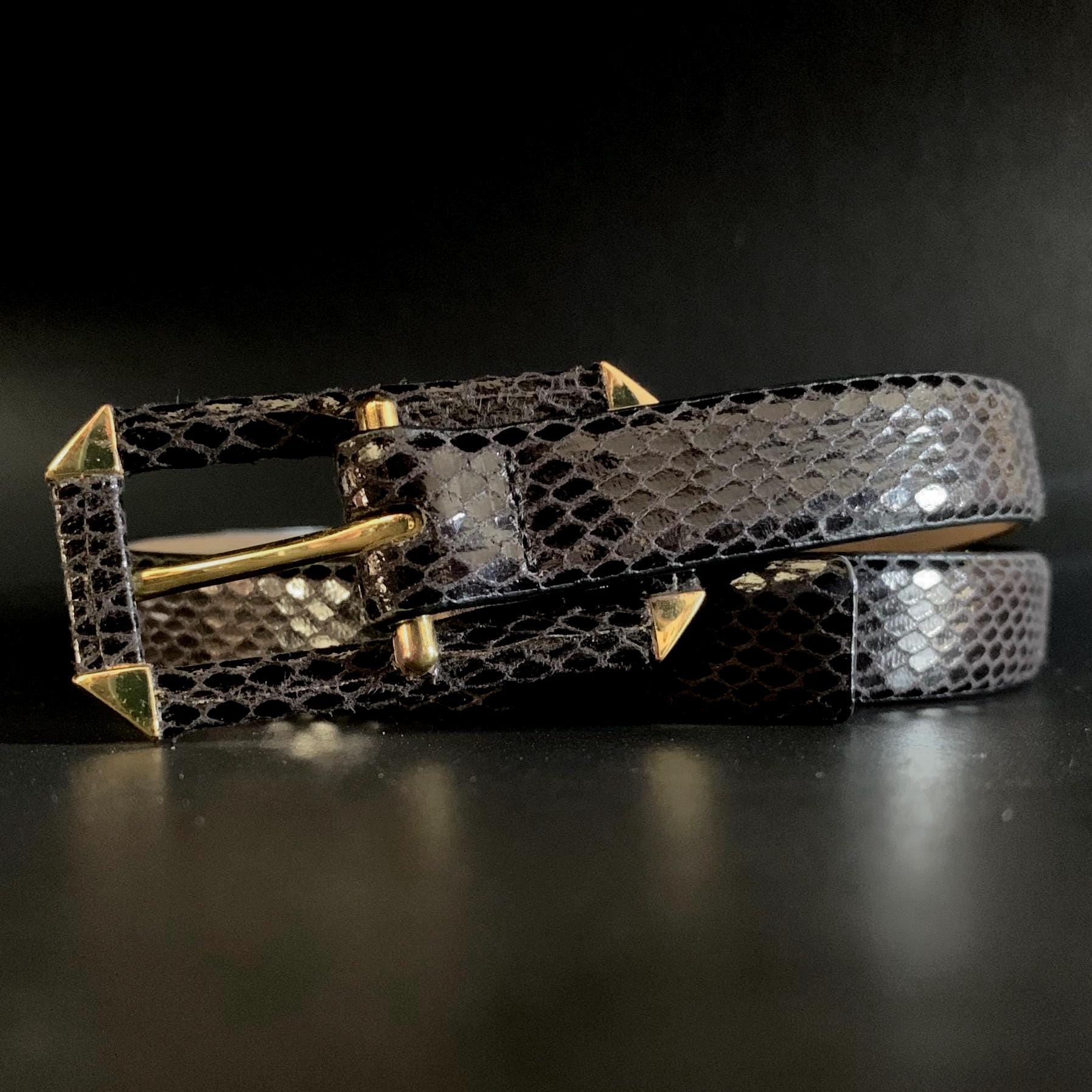 Black Patent Belt With Gold Buckle - Etsy display picture 3