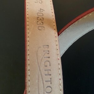 Vintage 90s Brighton Caramel Leather Belt Size M image 10