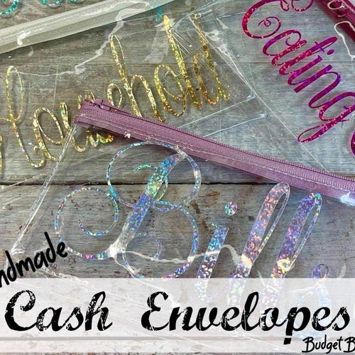 Zipper Cash Envelopes Plastic Cash Envelopes A6 Binder Etsy