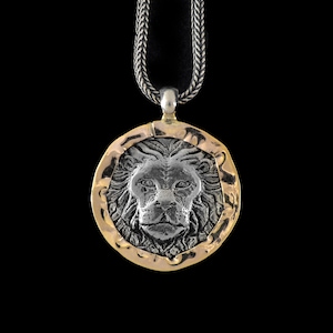 Best selling Lion of Judah pendant with Gold frame