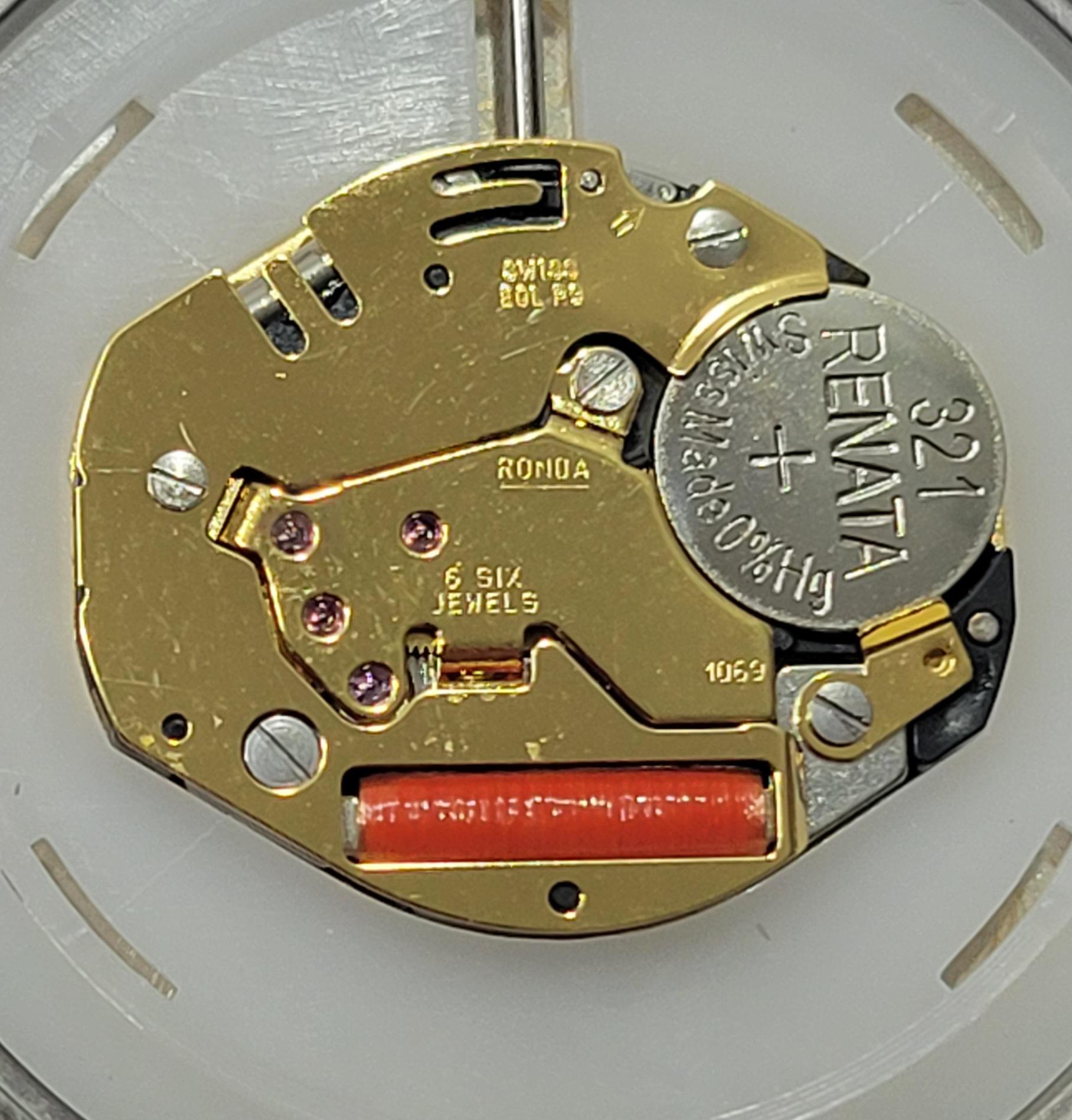 Michele Caber 37mm .58 CT Diamond Mop Dial Swiss Quartz  display picture 1
