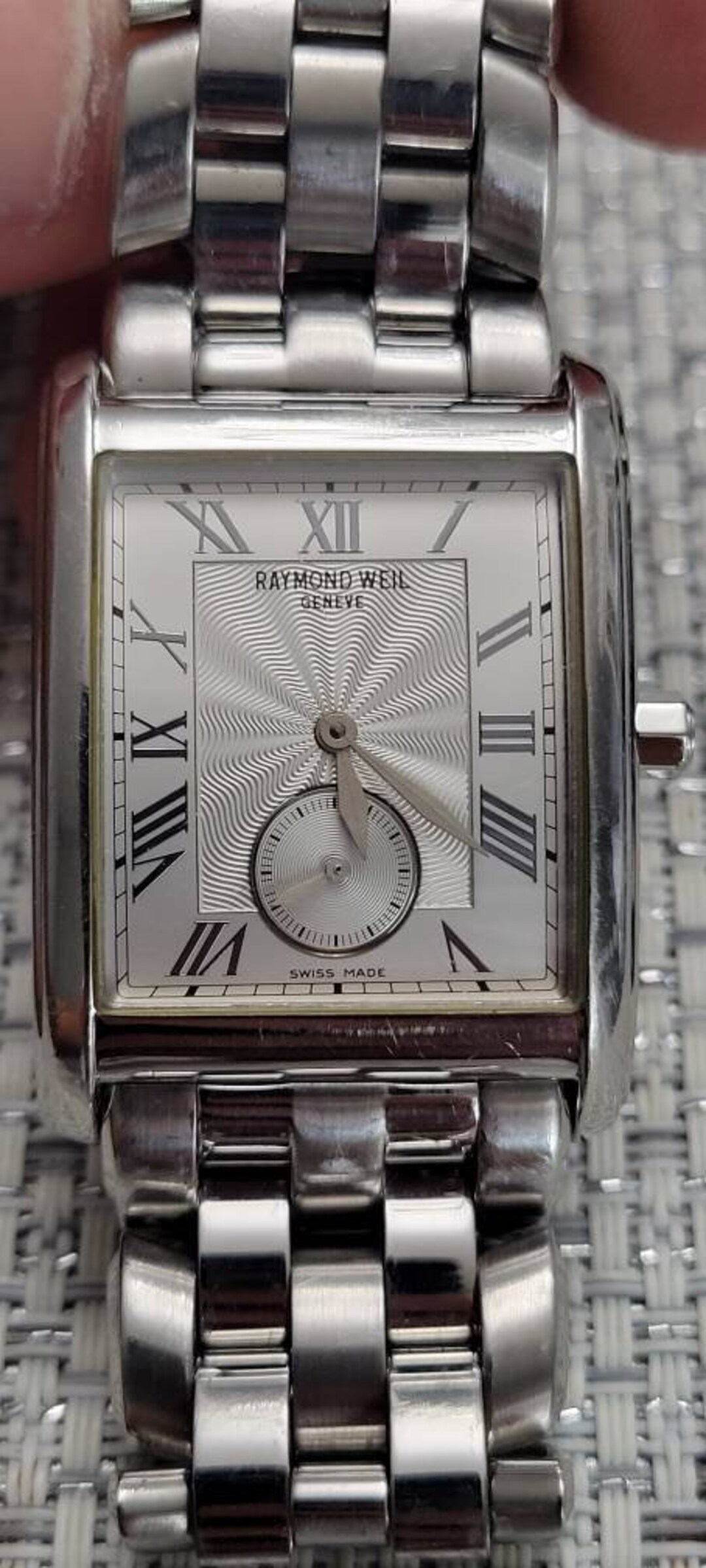 Rare Raymond Weil 9874 Tosca Silver Dial 15 Jewels Swiss Made