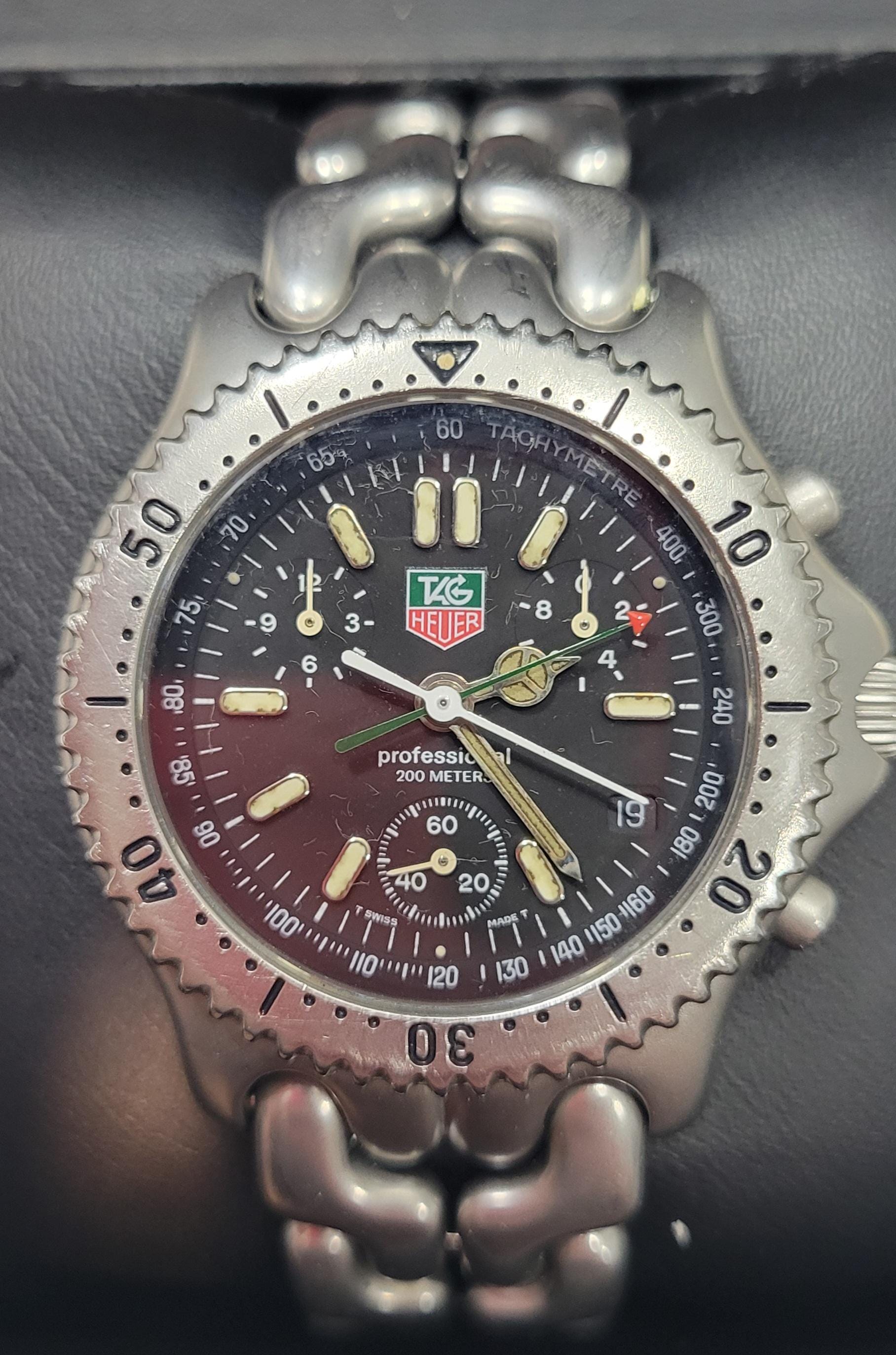 Tag Heuer Chronograph 38mm S39.306 Cal 4.90 Swiss 27 Jewels Quartz