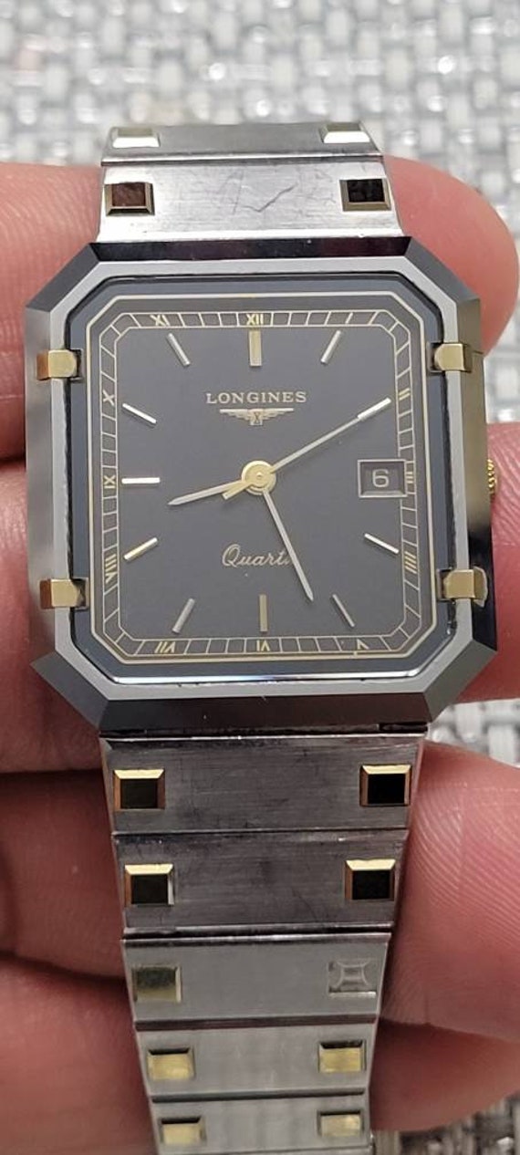 Rare Longines XL24 18K Gold Plated Two-tone Date L129.2 Quartz | Etsy