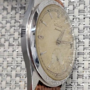 Rare 1950s Jaeger Lecoultre Automatic Bumper Model E.329 Cal.P813 Men's Watch image 9