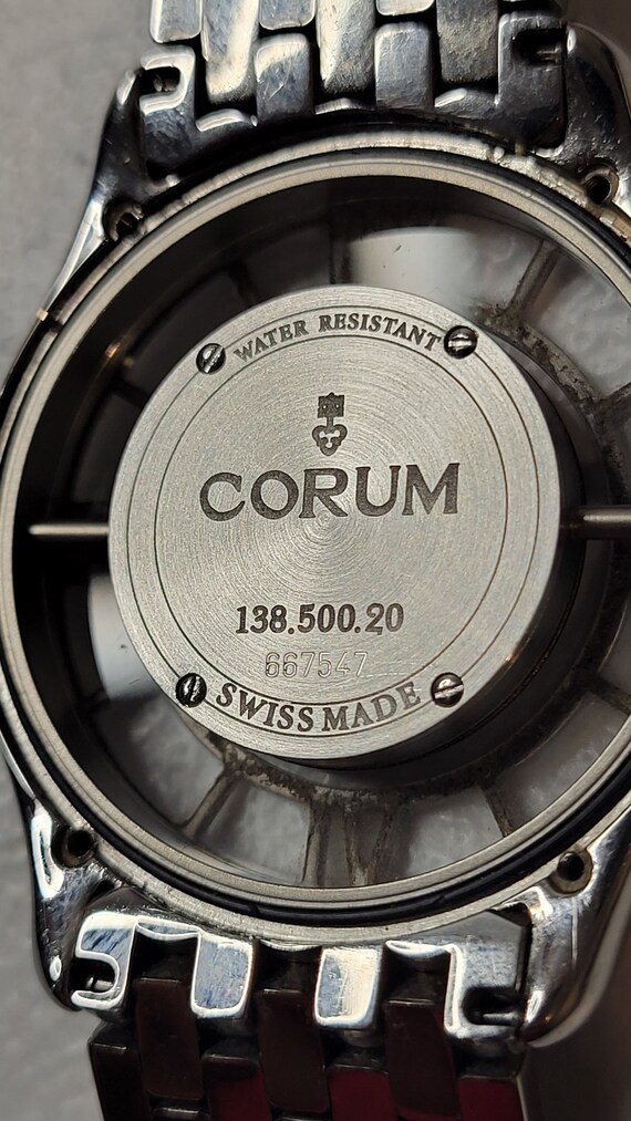 Corum 138.500.20 Roman Glass Bezel 7 Jewels Swiss Quartz Men s Watch Working Etsy Israel