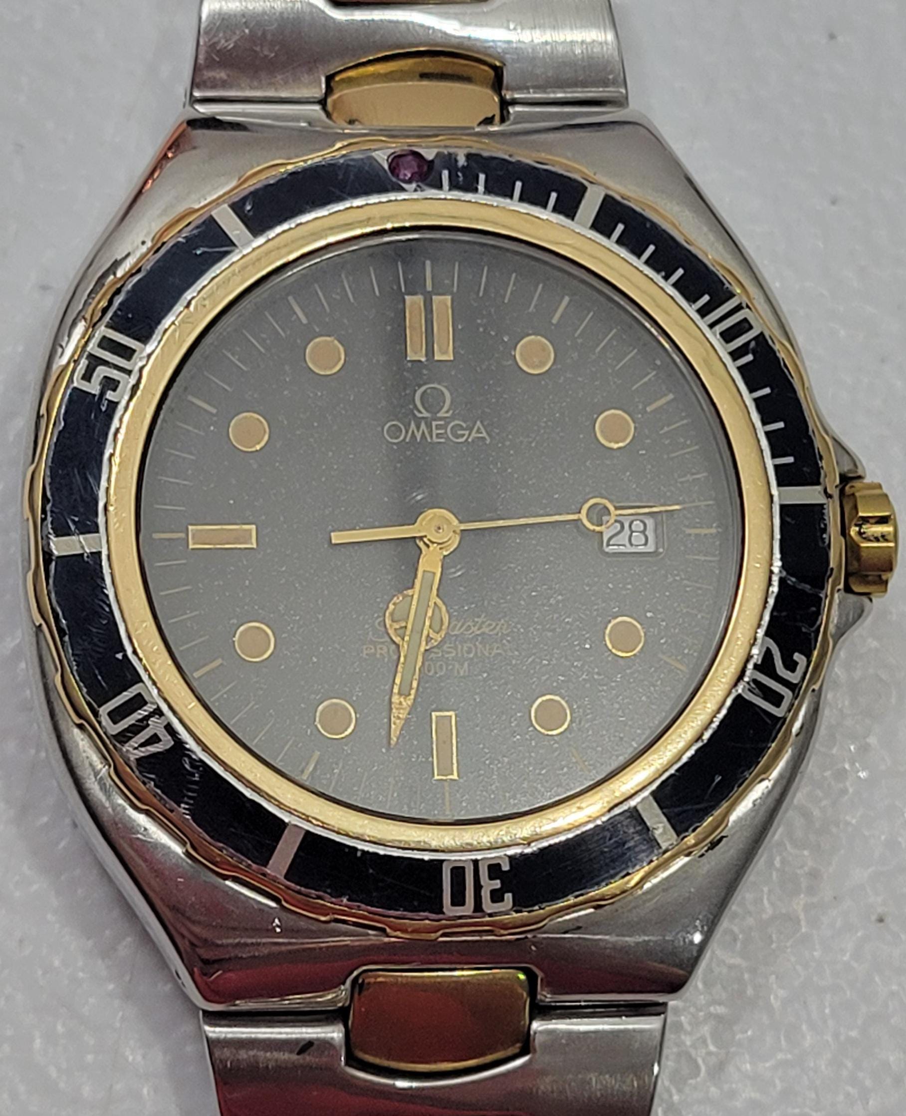 OMEGA Seamaster Professional 39mm 18k/steel Swiss Quartz Men Watch 