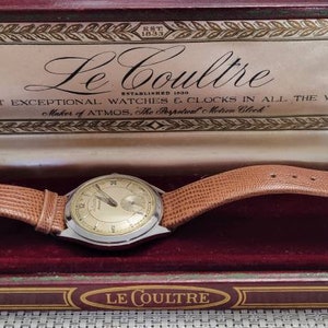 Rare 1950s Jaeger Lecoultre Automatic Bumper Model E.329 Cal.P813 Men's Watch image 2