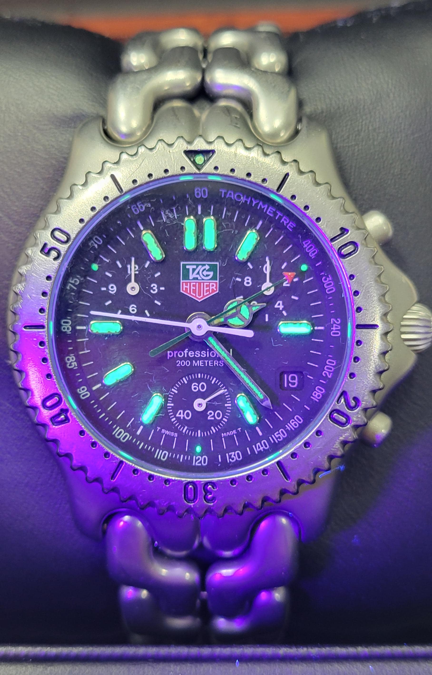 Tag Heuer Chronograph 38mm S39.306 Cal 4.90 Swiss 27 Jewels
