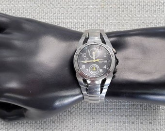 Rare Seiko Chronograph 100m Alarm Chronograph 7T62-OEHO SS