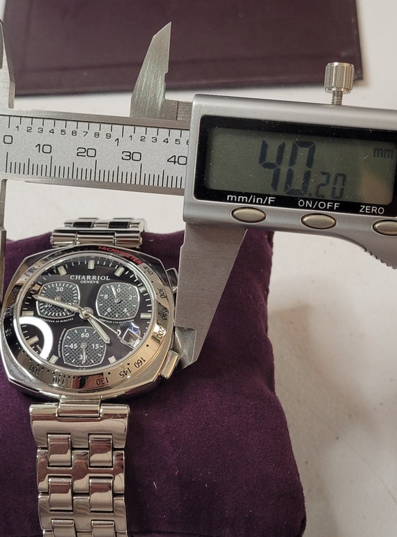Charriol Geneve 40mm Alexcxl Chronograph 22 Jewels Quartz Men's
