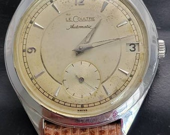 Rare 1950s Jaeger Lecoultre Automatic Bumper Model E.329 Cal.P813 Men's Watch