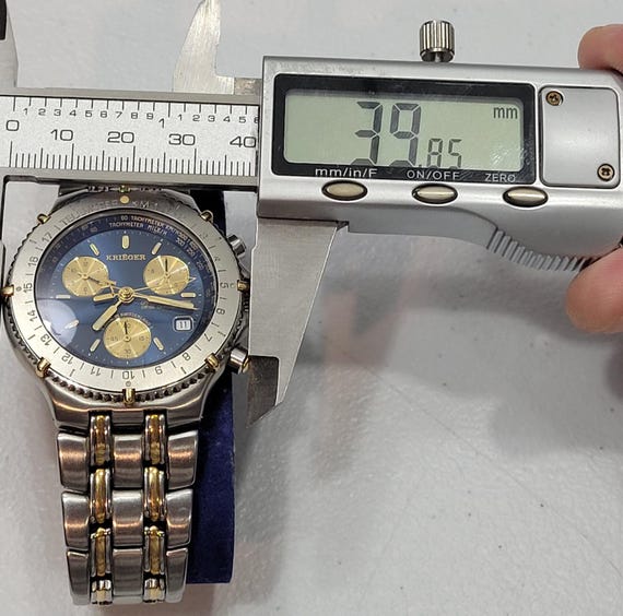 Krieger 18k Gold/ Stainless Steel Chronometer 40mm 27 Jewels Swiss