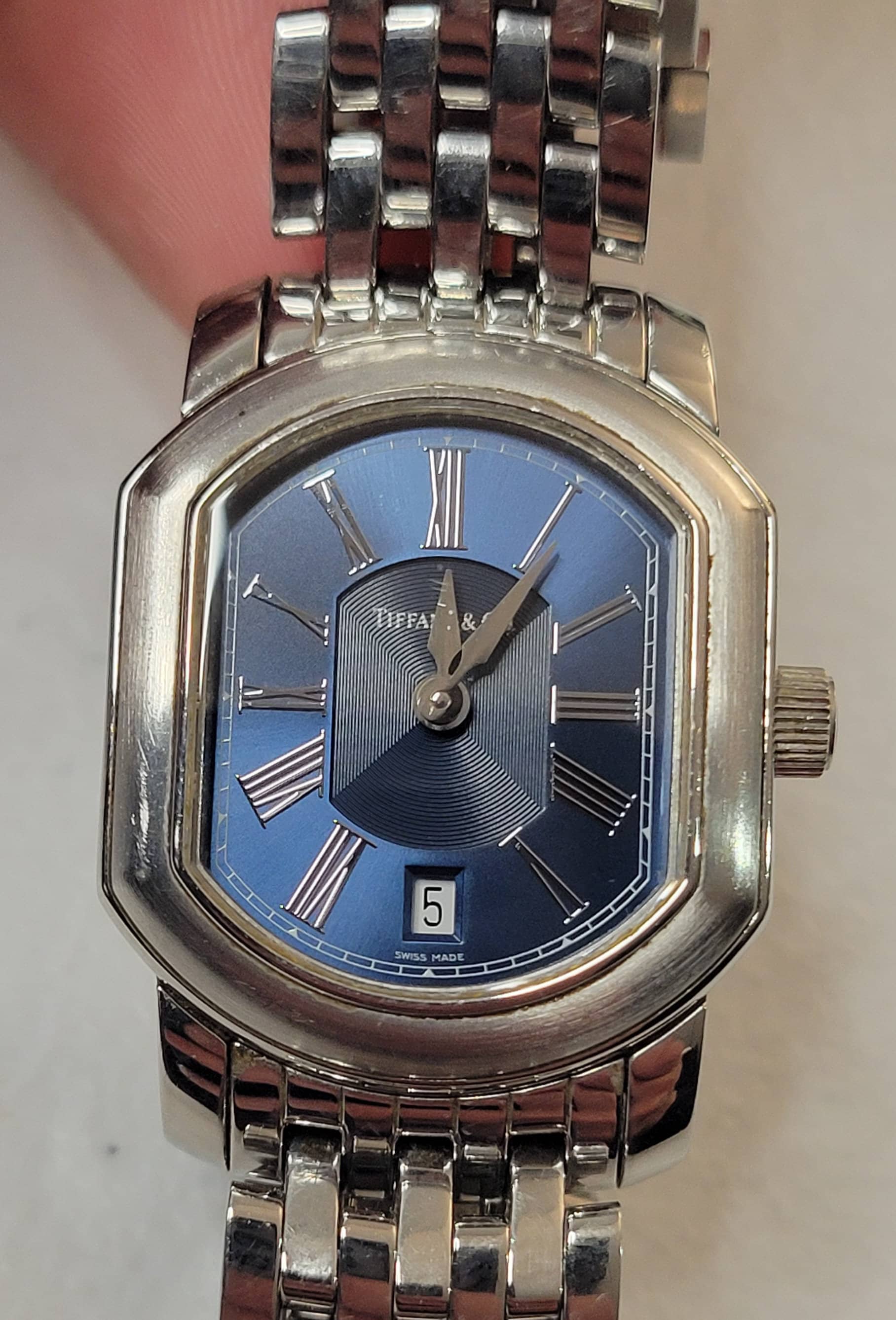 Tiffany&co Mark Coupe Resonator 24mm Blue Dial 6 Jewels Tiffany&co Mark Coupe Resonator 24mm Blue Dial 6 Jewels