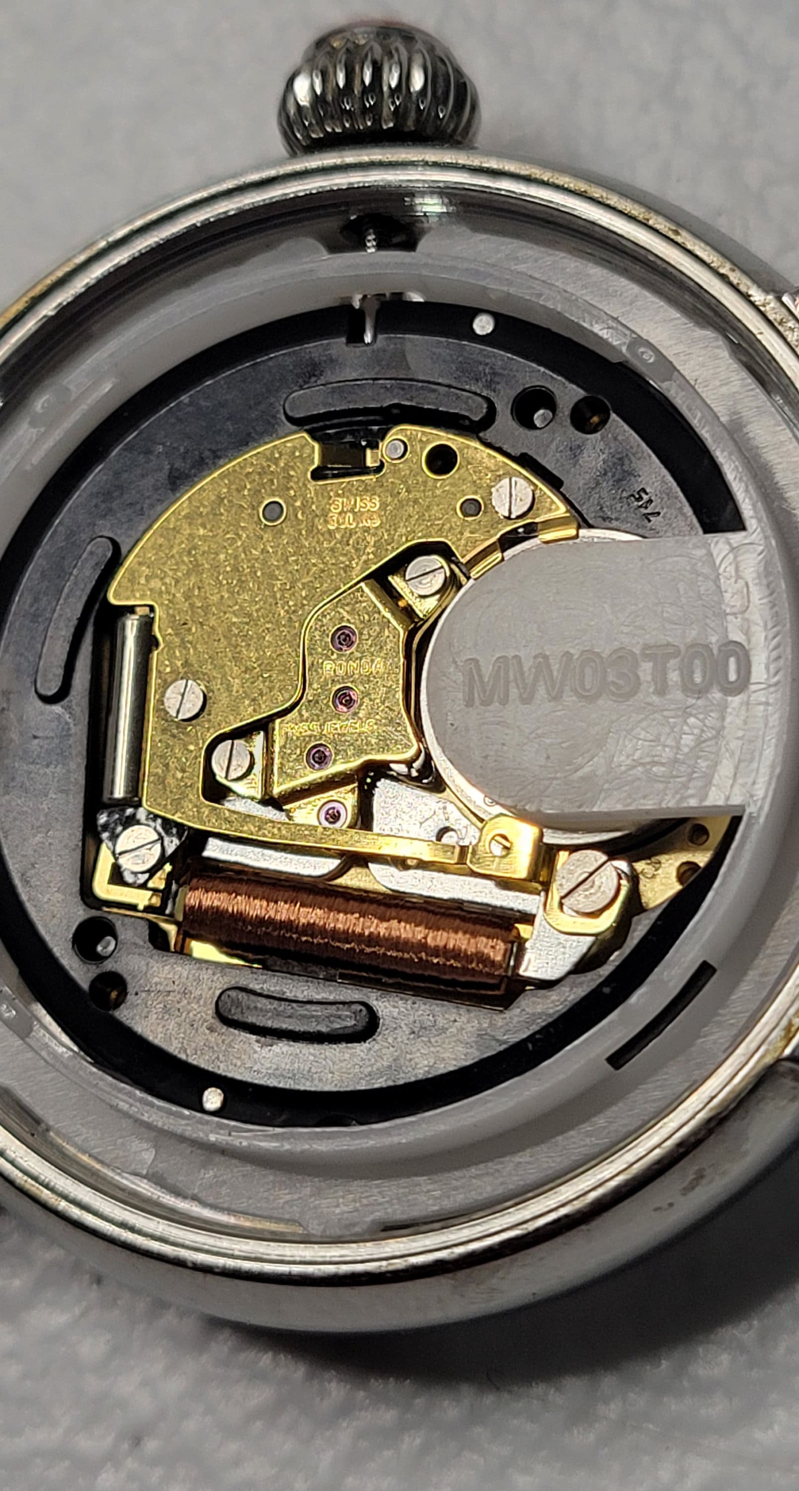 Movimento Al Quarzo Ronda 515 Svizzero – Ricambio Orologio, Diametro 25.6 Mm, Con Batteria E Stelo - 2