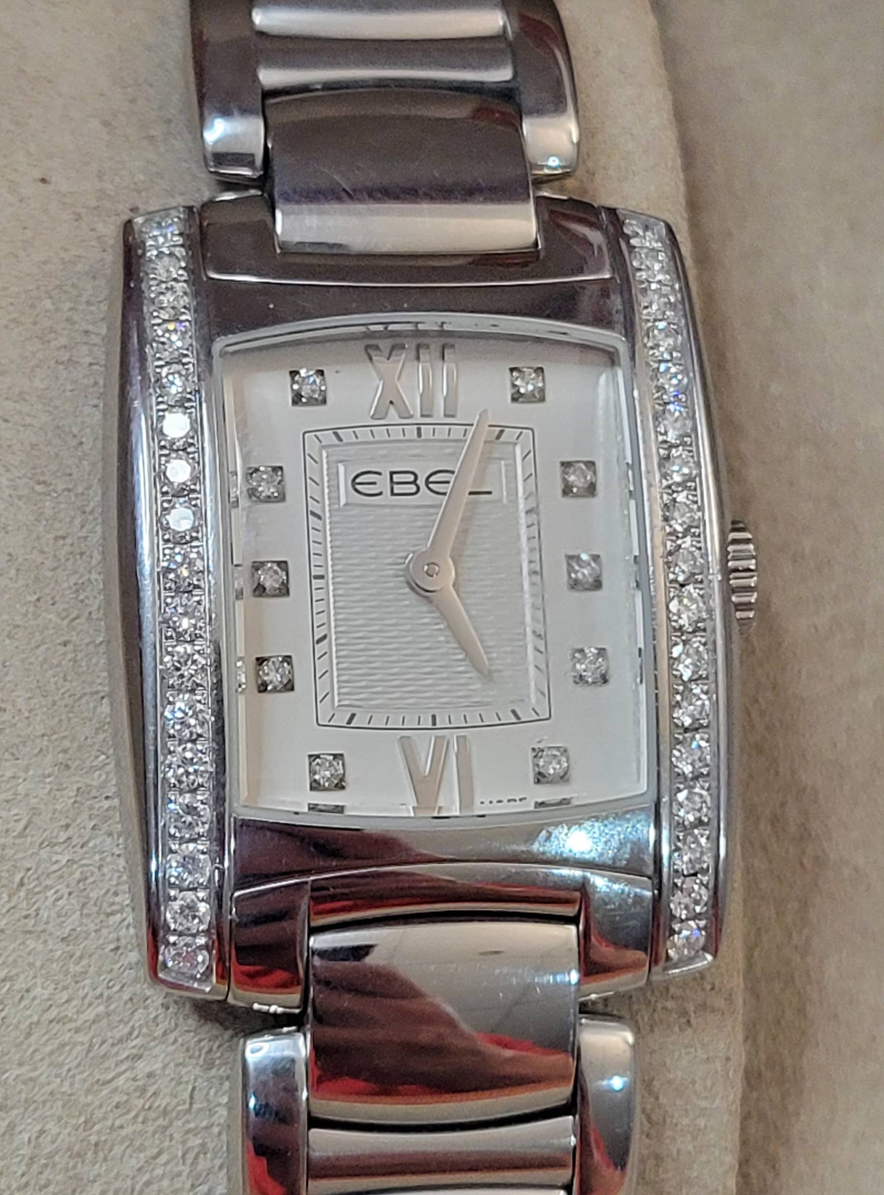 Ebel Brasilia 24x30mm Real Diamonds Bezel Swiss 6 Jewels Quartz Ladies Watch and Box Etsy UK