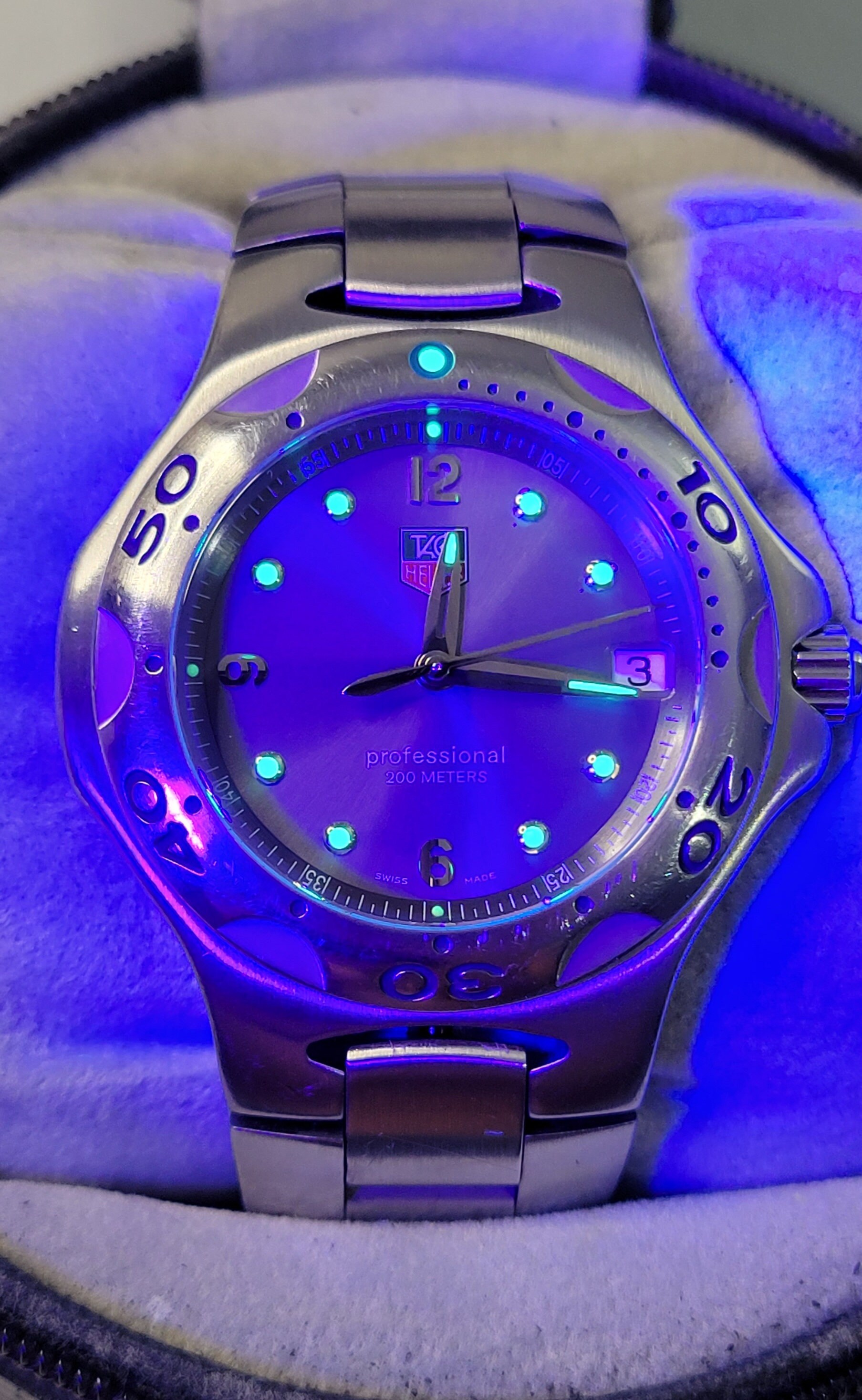 【TAG HEUER 】professional 200METERS クォーツ Tag Heuer Professional 200m WL1111 Swiss 7 Jewels Quartz Men's