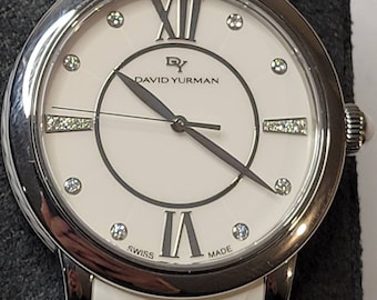 David Yurman T727-M Real Diamonds Ceramic 38MM Quartz Unisex  display picture 3