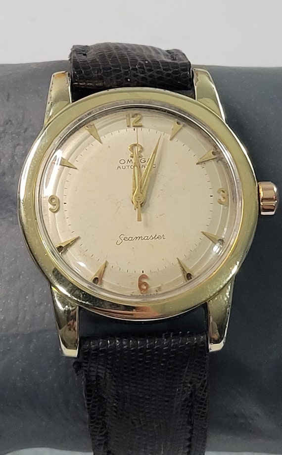 1950'S Omega Seamaster 14k Gold Capped Automatic B