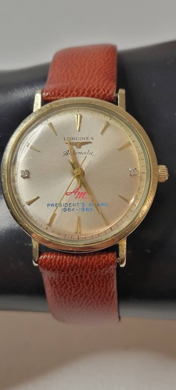 1960's Longines 14k Solid Bezel Diamond Dial  Auto