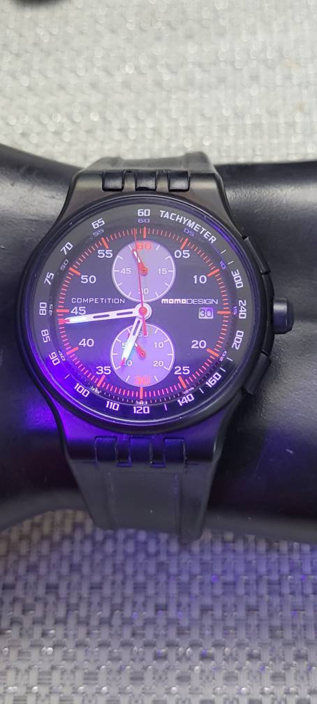 Vintage Momo Design Competition 43mm Chronograph Quartz Men s Watch