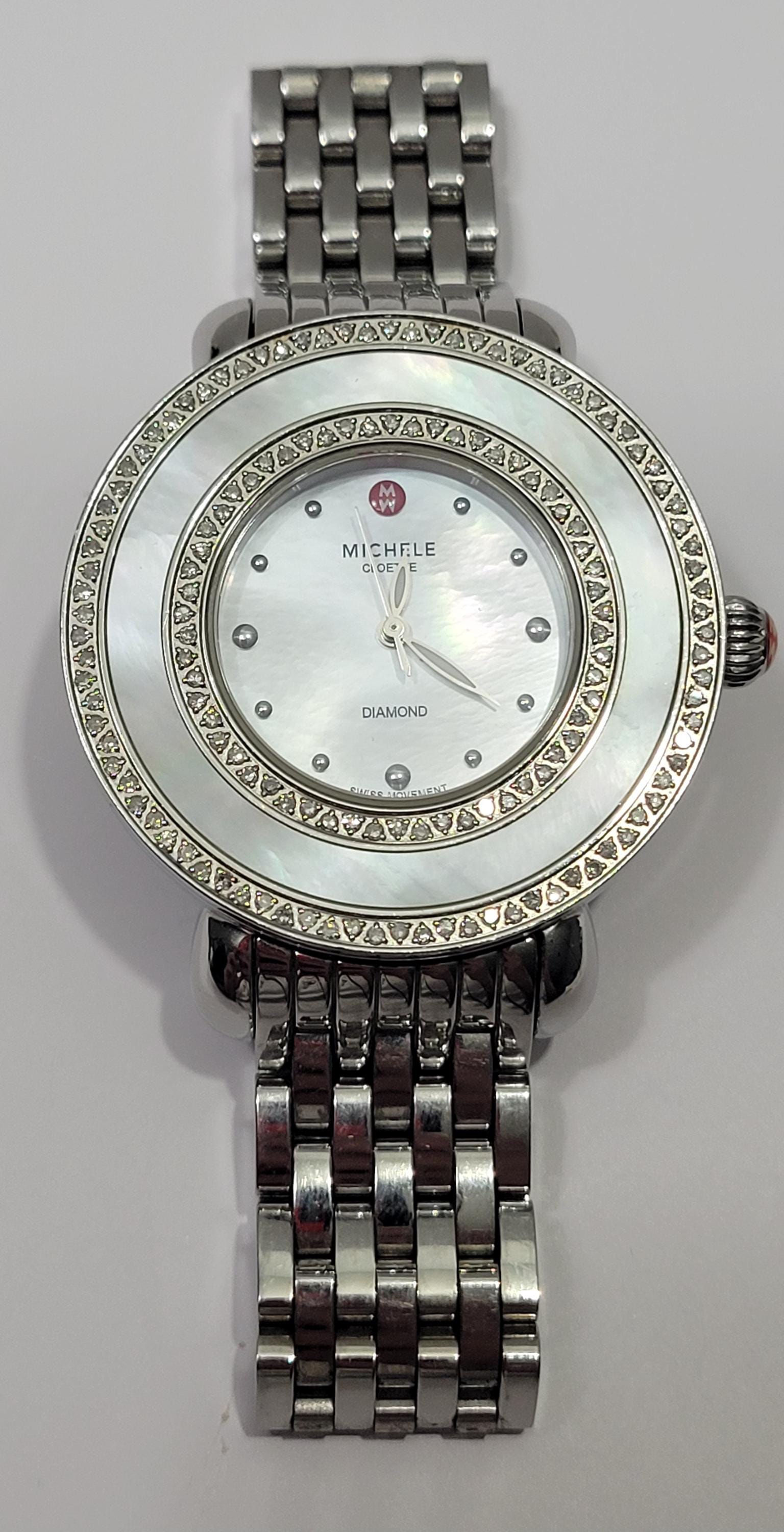 Authentic Michelle “Coral” Watch MICHELE 30 m (3 ATM) Water Resistance Wristwatches for sale  main image 2