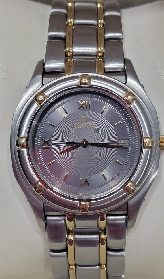 Concord Steeplechase 36mm Grey Dial Swss 7 Jewels Men display picture 3