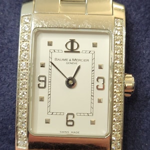 Baume Mercier Hampton Real Diamond Bezel 3 Jewels Quartz Ladies Watch