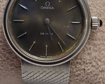 Vintage Omega De Ville Blue Dial SS Cal.625 Manual  display picture 2
