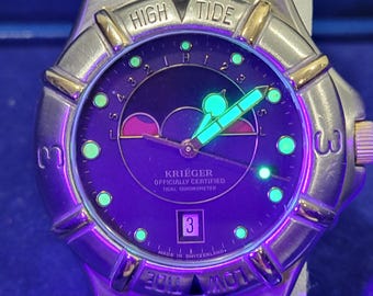 Krieger Tidal 38mm 18k/stainless Steel Men's Quartz Watch Working