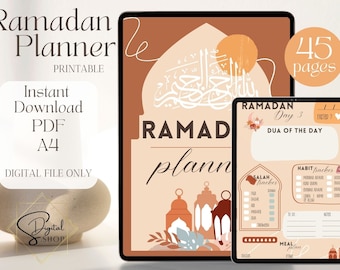 Ramadan Planner, Islamic Journal, best ramadan planner, Ramadan journal printable, islamic printable tracker, muslim, PDF instant download