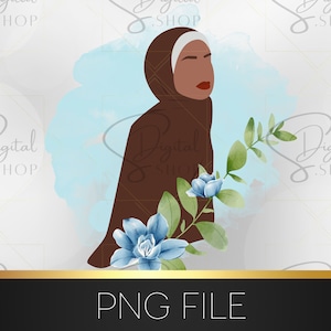 Hijabi clipart, Islamic Clipart, Muslimah Png, Muslim PNG, Islamic PNG, islamic quotes PNG, muslim sublimation file, digital download
