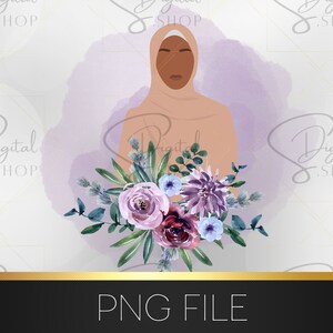 Hijabi clipart, Islamic Clipart, Muslimah Png, Muslim PNG, Islamic PNG, islamic quotes PNG, muslim sublimation file, digital download