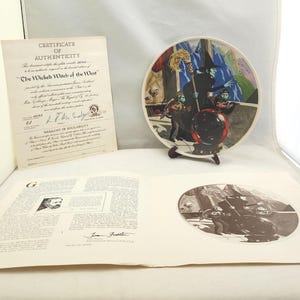 The Wizard Of Oz 2 Limited Collector&#39;s Plates with Certificate of Authenticity Vintage 1979 3  Portraitist James Auckland and 1 by Kimmerle