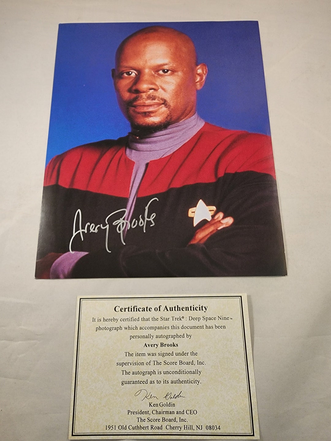 Star Trek Autographed Photo of Avery Brooks Known as Captain Etsy