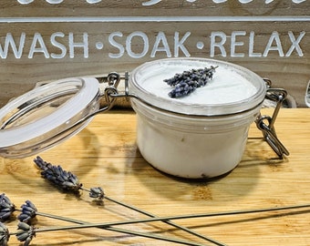 Whipped Lavender Body Butter a light moisturizer for dry winter skin,