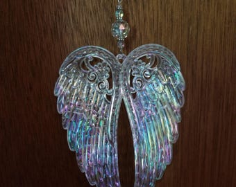 Angel wings suncatcher