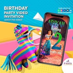 Encanto Invitation, Encanto Video Invitation, Encanto Invite, Encanto Birthday, Encanto Maribel, Isabella