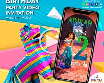 Encanto Birthday Video Invitation: Maribel, Isabella (MP4)