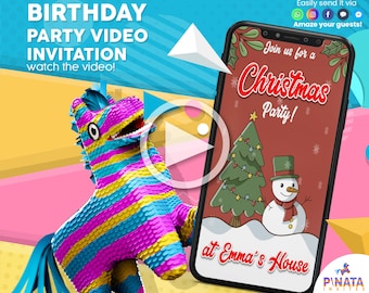 Christmas Invitation, Christmas Video Invitation, Christmas Invitation, Christmas Party Invitation