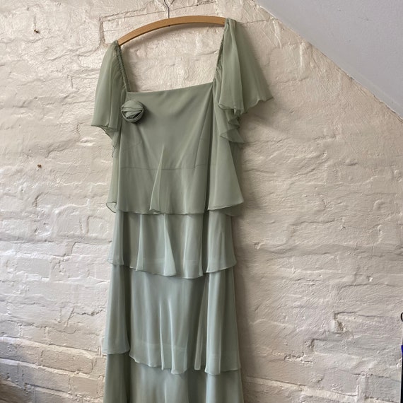 sage green tiered maxi dress Lily Pad Maxi Dress, Sage Green