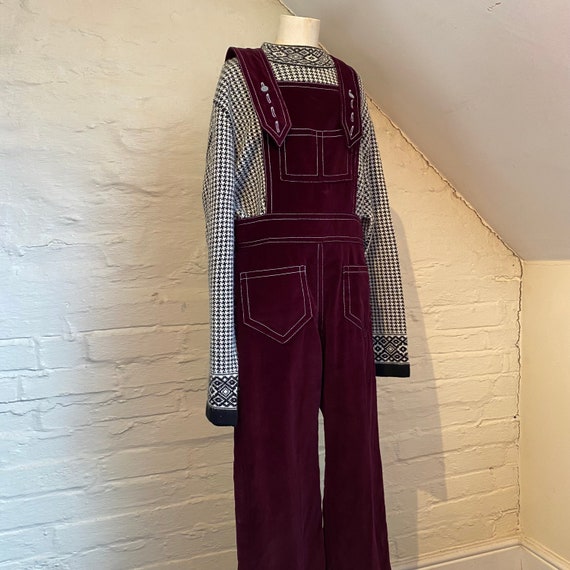 1960s/1970s Mr Freedom Velvet Dungarees London Sw… - image 2