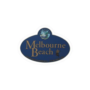 Adesivo del cartello di Melbourne Beach