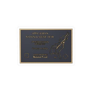 Sticker zuidelijk eindpunt Appalachian Trail