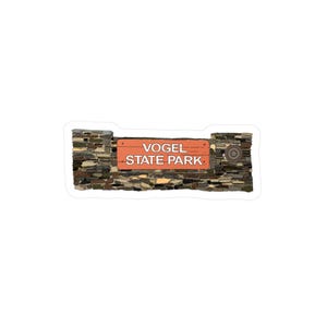 Vogel State Park Sign Sticker