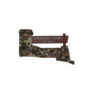 Cloudland Canyon State Park Sign Sticker