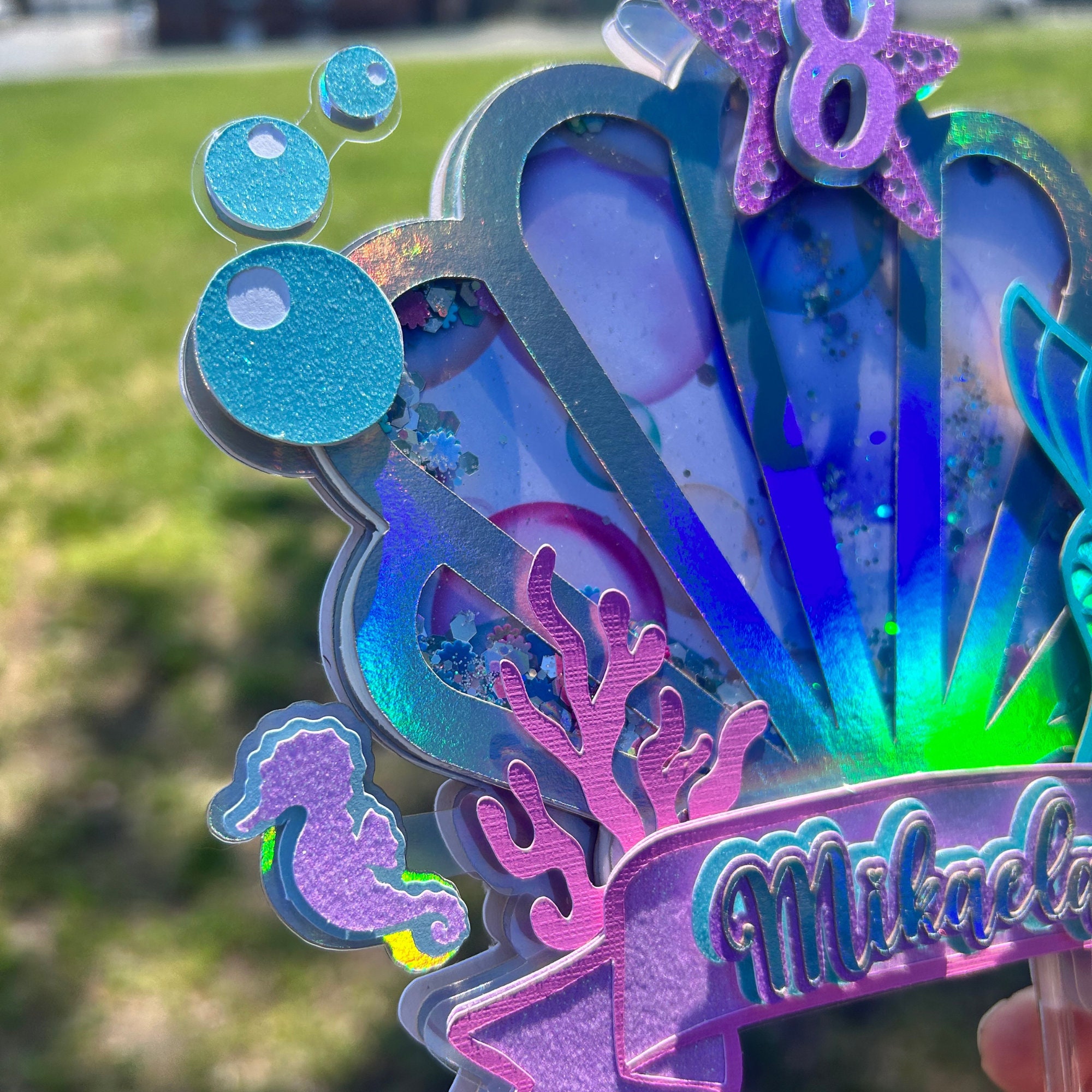 Mermaid Cake Topper, Under the Sea Birthday Decorations - Etsy